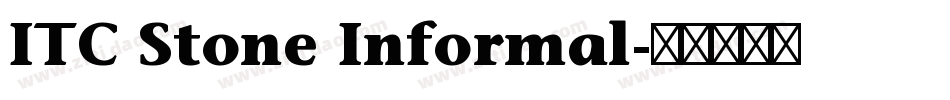 ITC Stone Informal字体转换